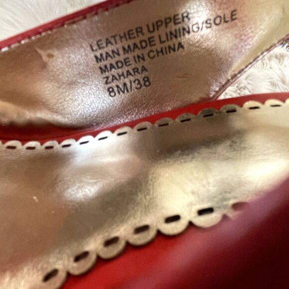 Bebe Red Patent Leather Stiletto Heels Size 8.5 | Brand New in Box | Bold & Chi - Picture 6 of 10
